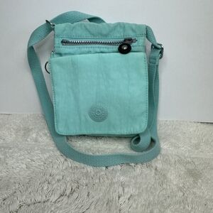Kipling Aqua Crossbody Bag with Adjustable Strap